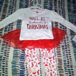 Infant girl 3 piece Christmas outfit